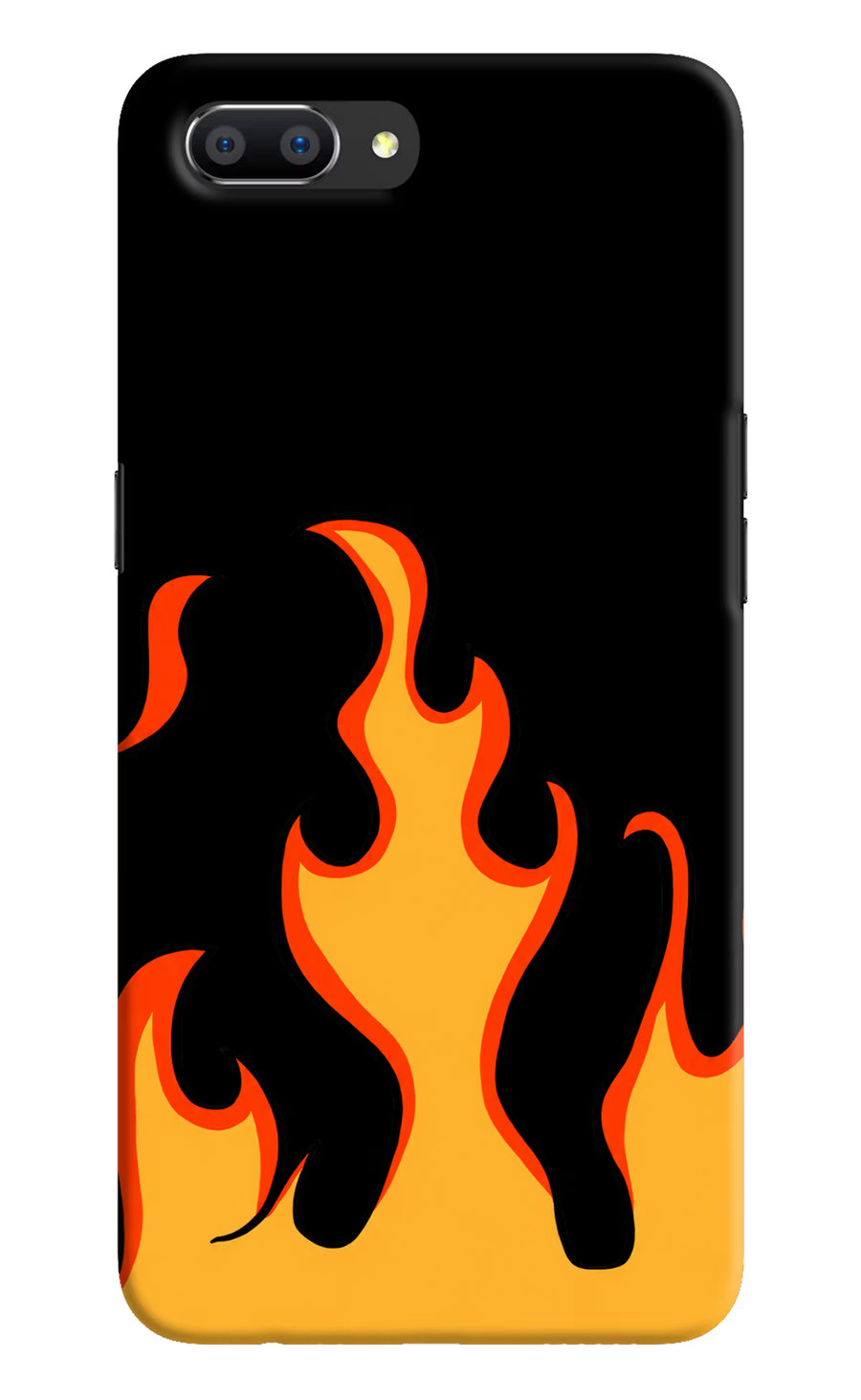 Fired Up – Black Realme C1 Back Cover, Hard case