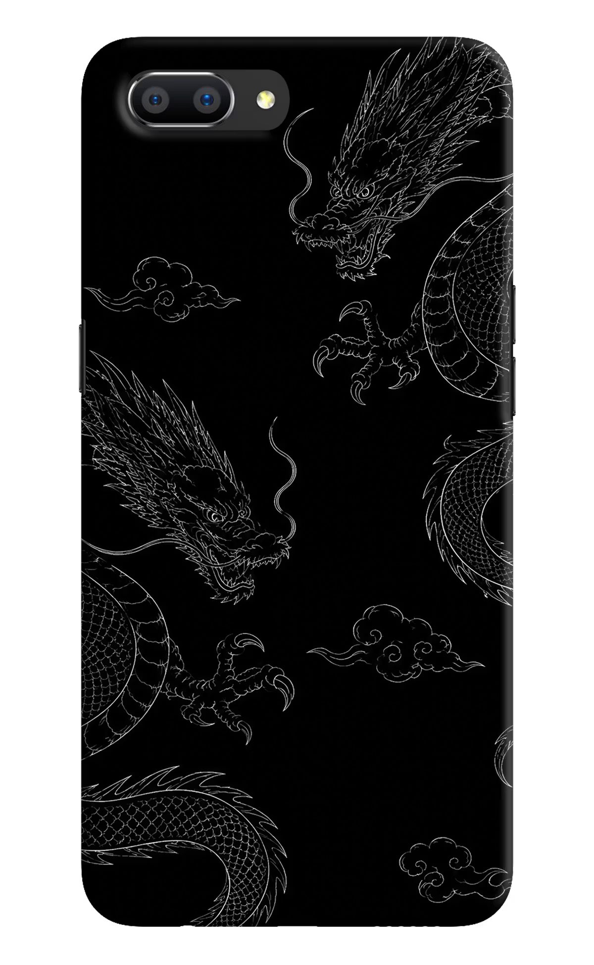 Twin Dragons Realme C1 Hard Case Back Cover by Casekaro