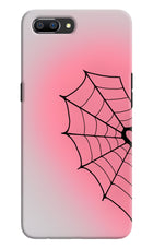 Pink Web Realme C1 Hard Case Back Cover by Casekaro