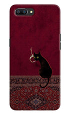 Midnight Cat Realme C1 Hard Case Back Cover by Casekaro