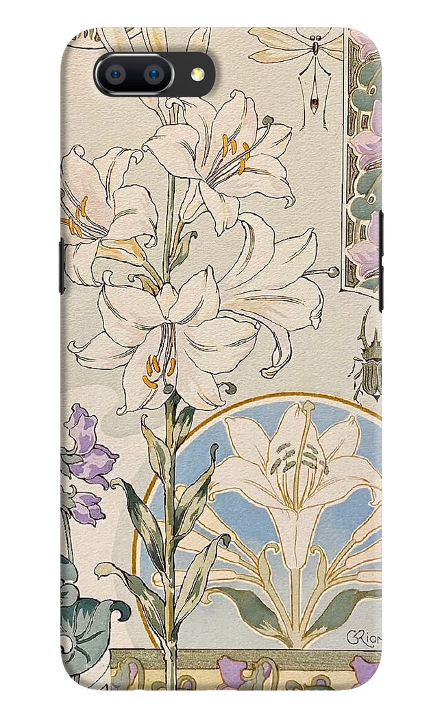 White Lily Realme C1 Hard Case Back Cover by Casekaro