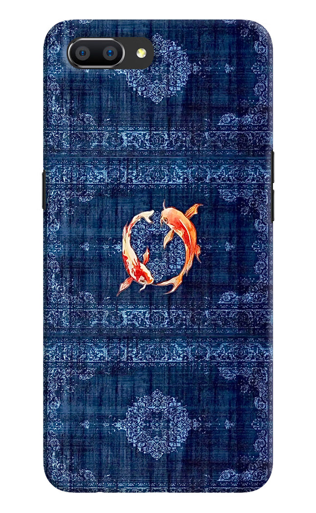 Koi Blue Realme C1 Hard Case Back Cover by Casekaro