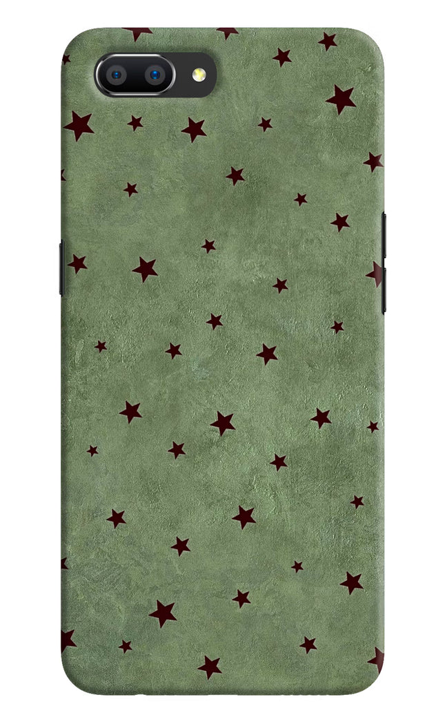 Green Stars Realme C1 Hard Case Back Cover by Casekaro