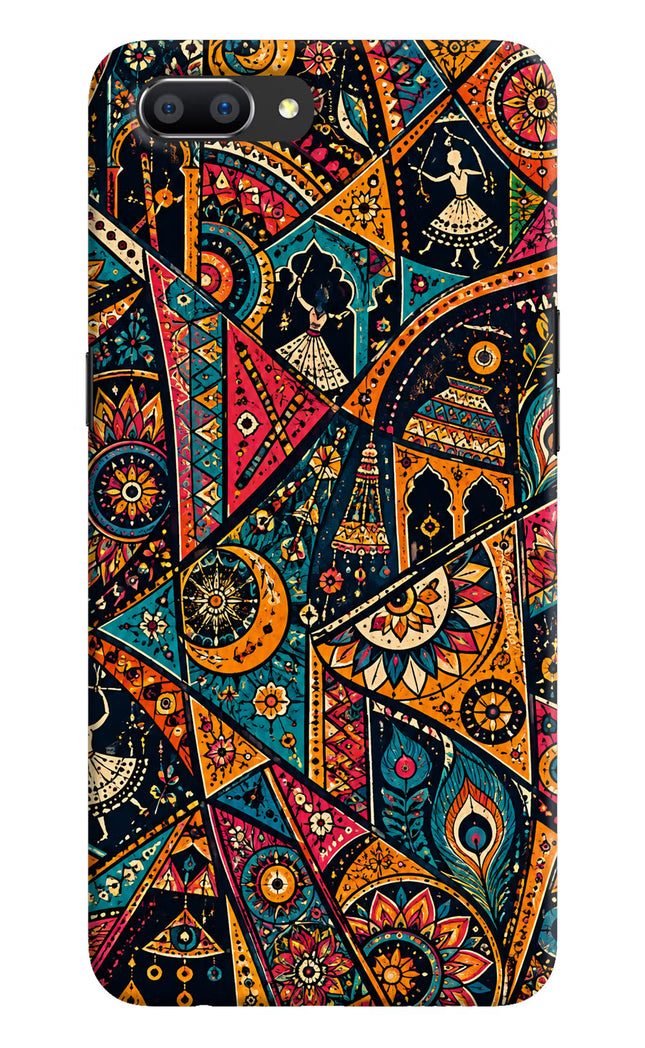 Folk Print Realme C1 Hard Case Back Cover by Casekaro