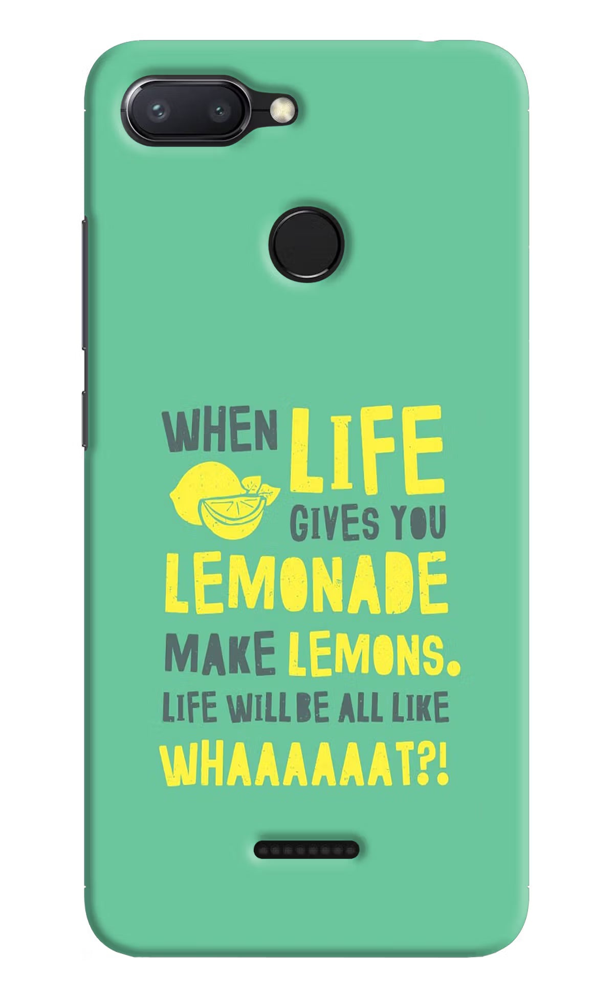 Quote Redmi 6 Hard Case Back Cover by Casekaro