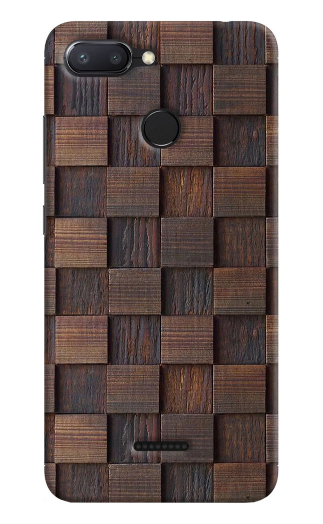 Wooden Cube Design Redmi 6 Hard Case Back Cover by Casekaro