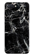 Black Marble Texture Redmi 6 Hard Case Back Cover by Casekaro