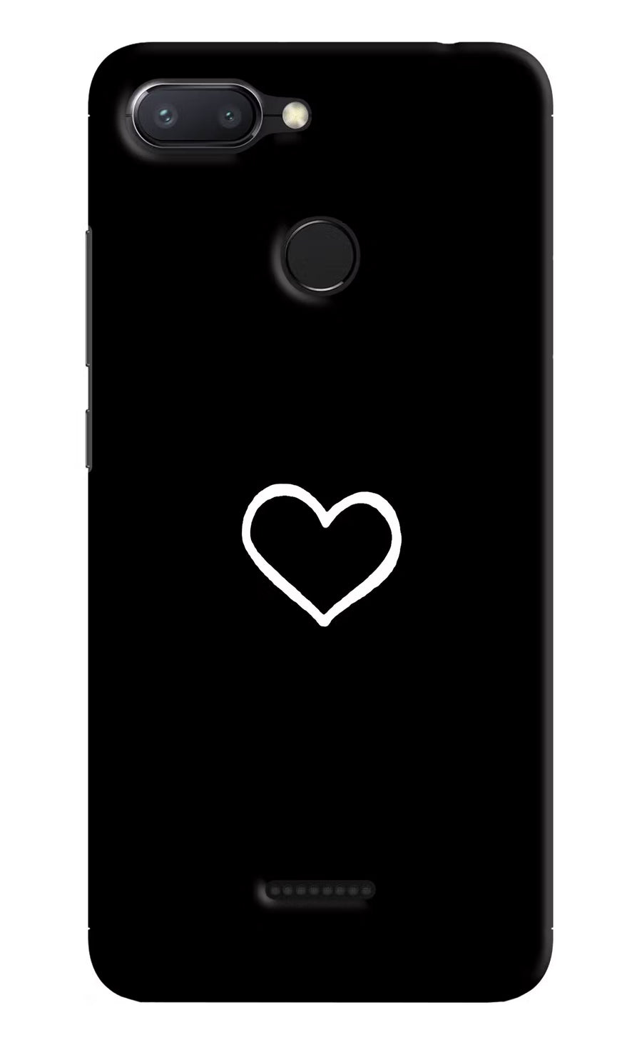 Heart Redmi 6 Back Cover, Hard case