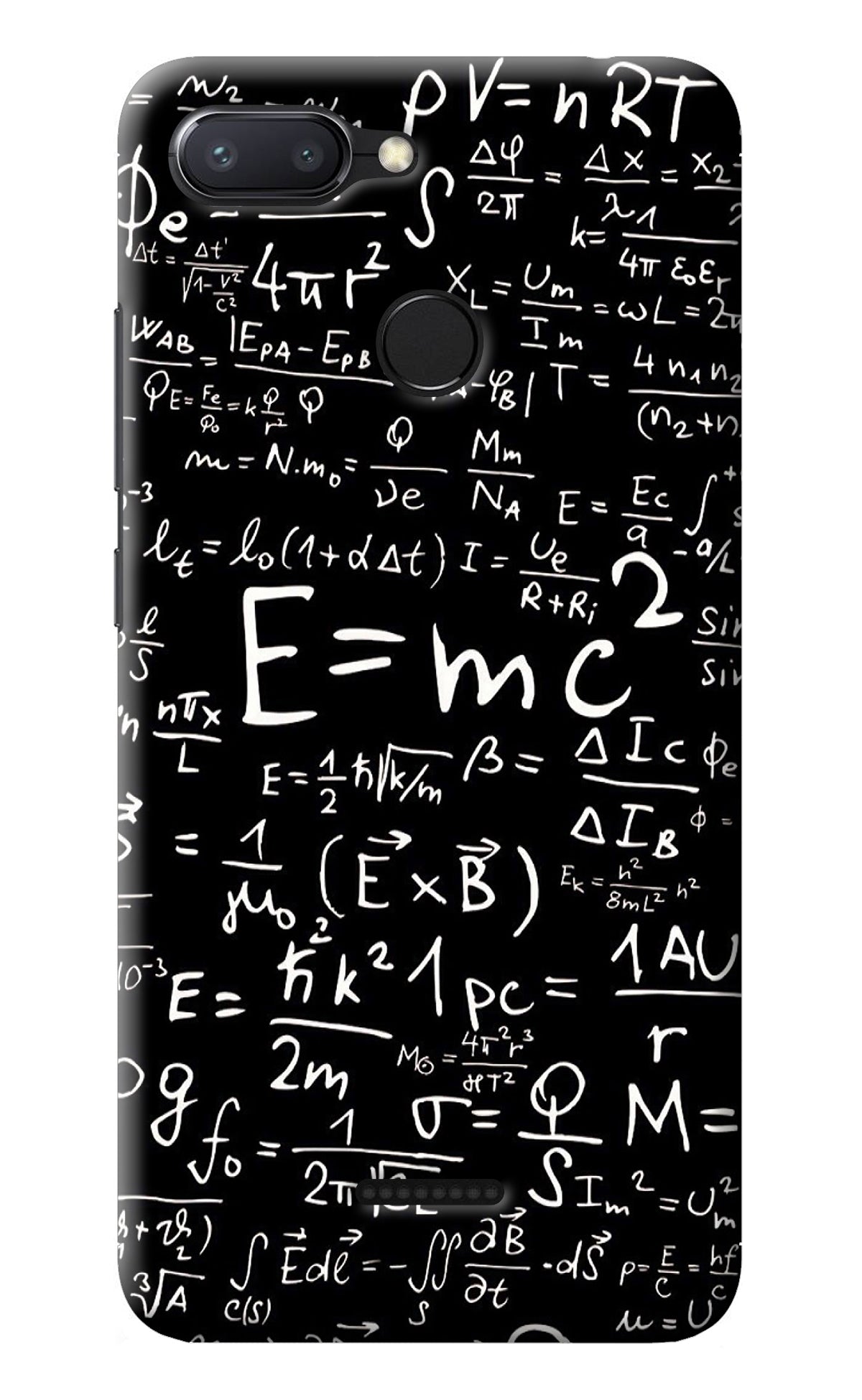 Physics Albert Einstein Formula Redmi 6 Back Cover