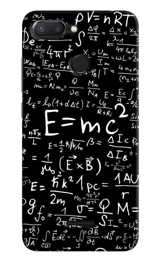 Physics Formula Redmi 6 Hard Case Back Cover by Casekaro