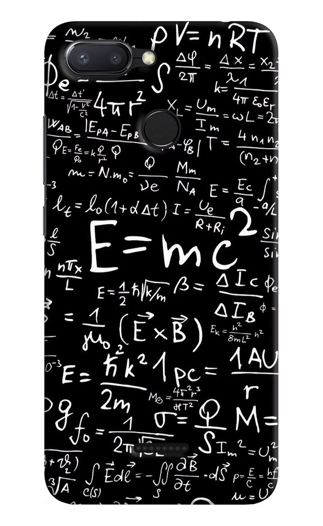 Physics Formula Redmi 6 Hard Case Back Cover by Casekaro