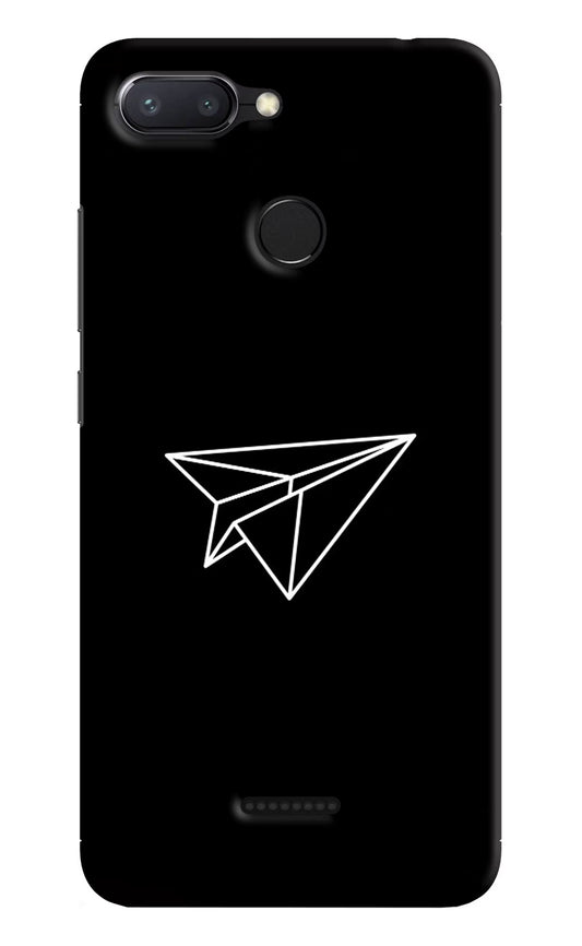 Paper Plane White Redmi 6 Hard Case Back Cover by Casekaro