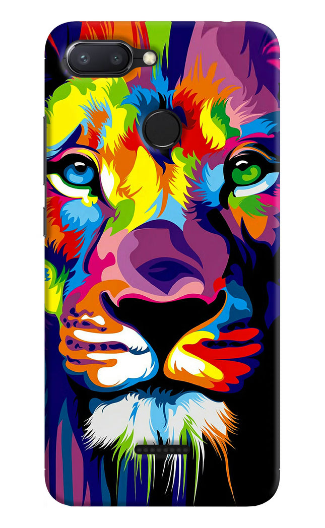 Lion Redmi 6 Hard Case Back Cover by Casekaro