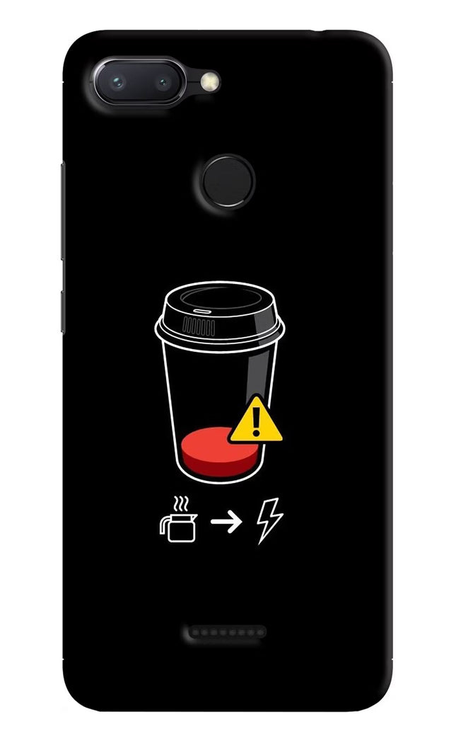 Coffee Redmi 6 Hard Case Back Cover by Casekaro