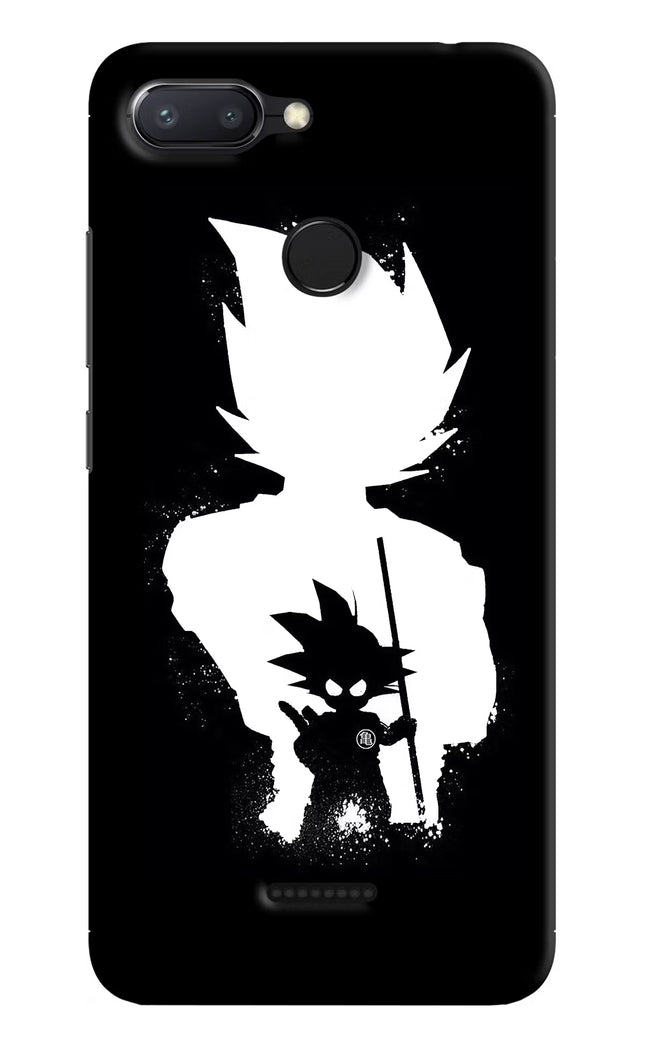 Goku Shadow Redmi 6 Hard Case Back Cover by Casekaro