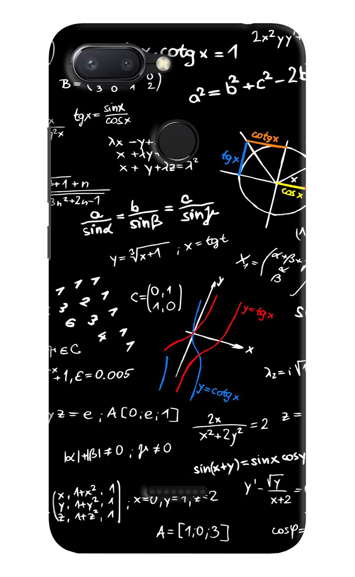 Mathematics Formula Redmi 6 Hard Case Back Cover by Casekaro