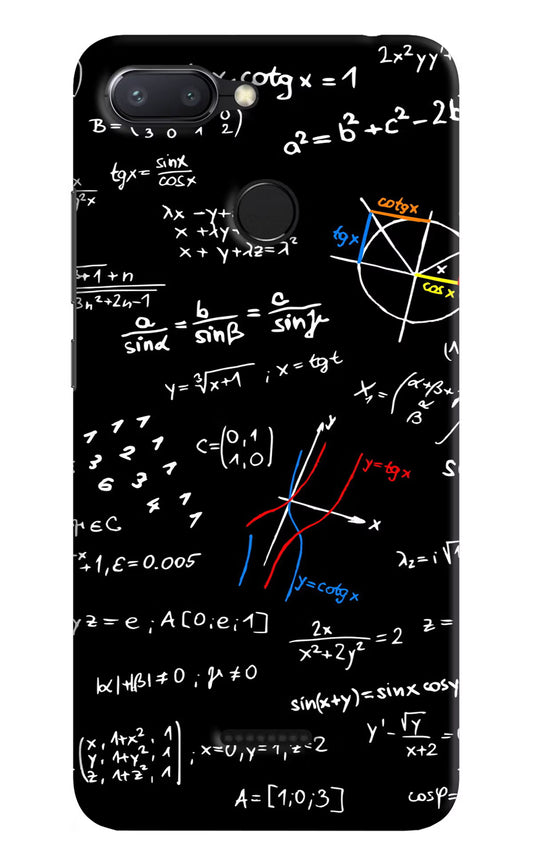 Mathematics Formula Redmi 6 Hard Case Back Cover by Casekaro