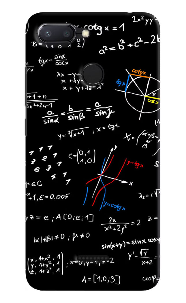 Mathematics Formula Redmi 6 Hard Case Back Cover by Casekaro