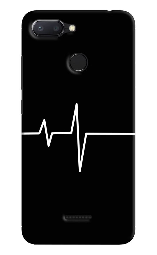 Heart Beats Redmi 6 Hard Case Back Cover by Casekaro