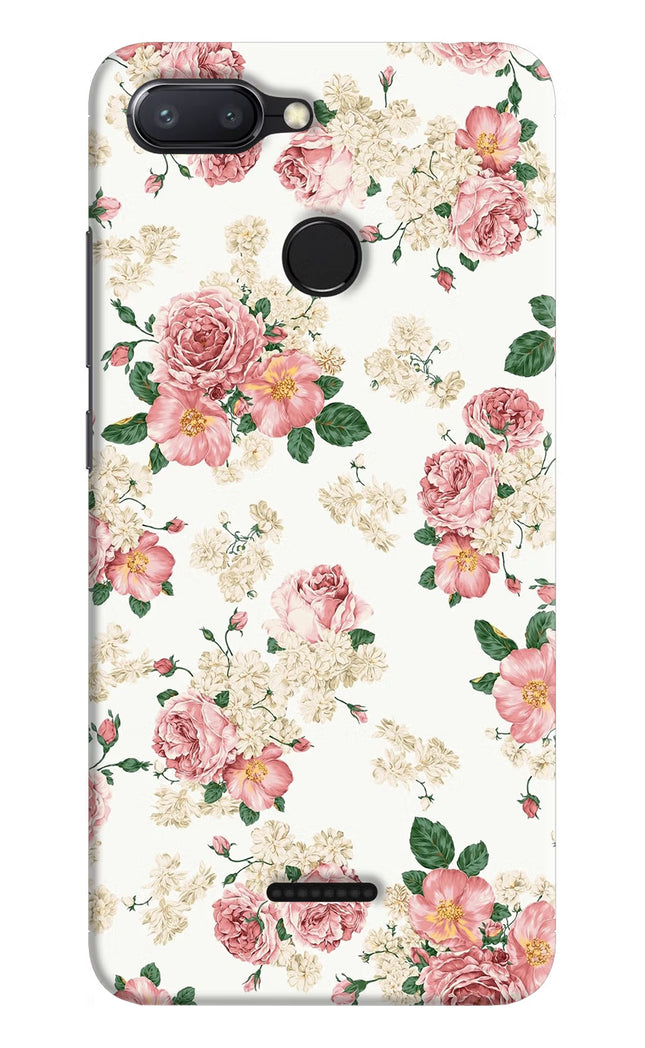 Flowers Redmi 6 Hard Case Back Cover by Casekaro