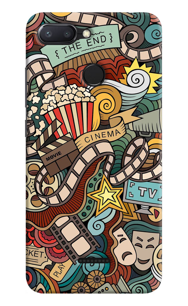 Cinema Abstract Redmi 6 Hard Case Back Cover by Casekaro