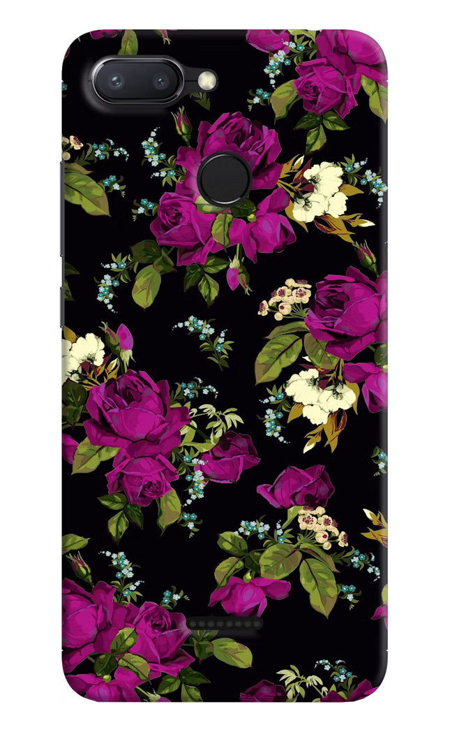 Flowers Redmi 6 Hard Case Back Cover by Casekaro