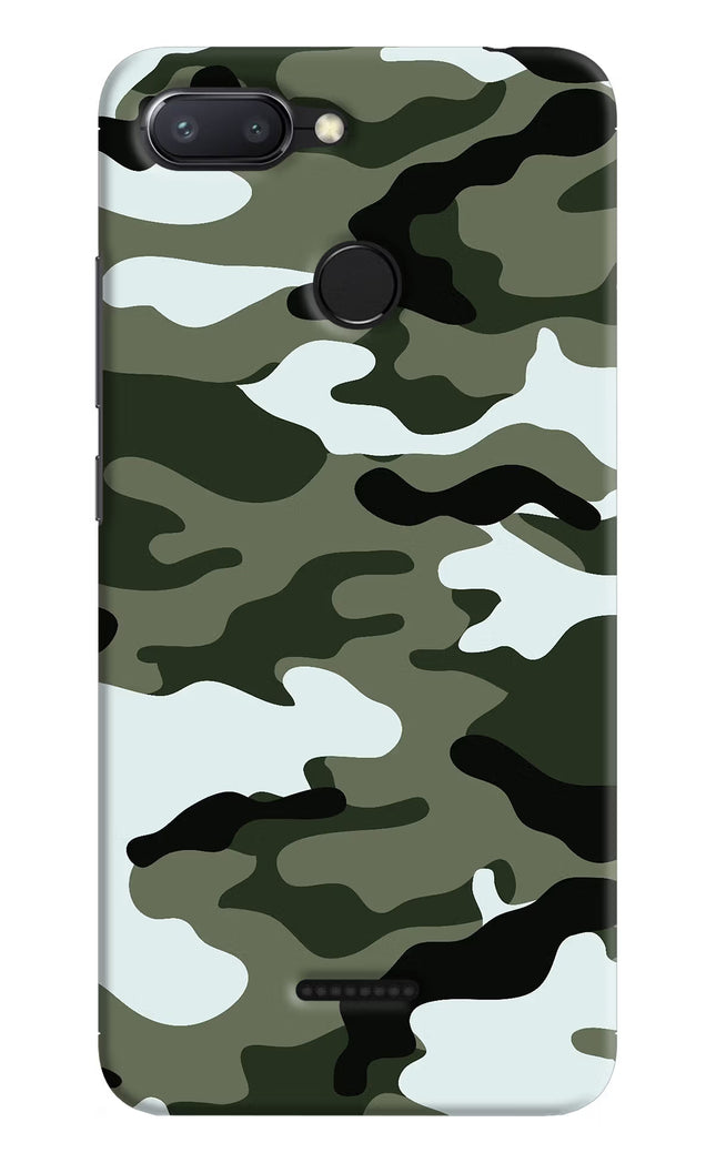 Camouflage Redmi 6 Hard Case Back Cover by Casekaro