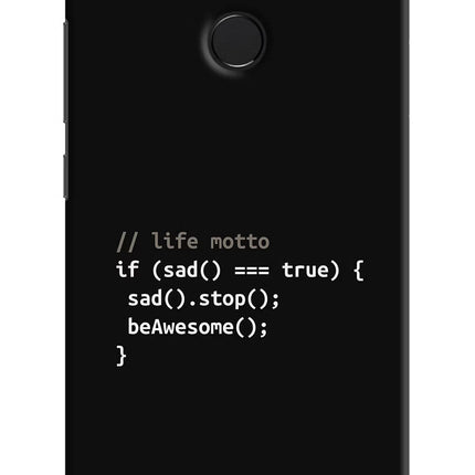 Life Motto Code Redmi 6 Hard Case Back Cover by Casekaro