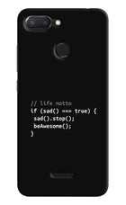 Life Motto Code Redmi 6 Hard Case Back Cover by Casekaro