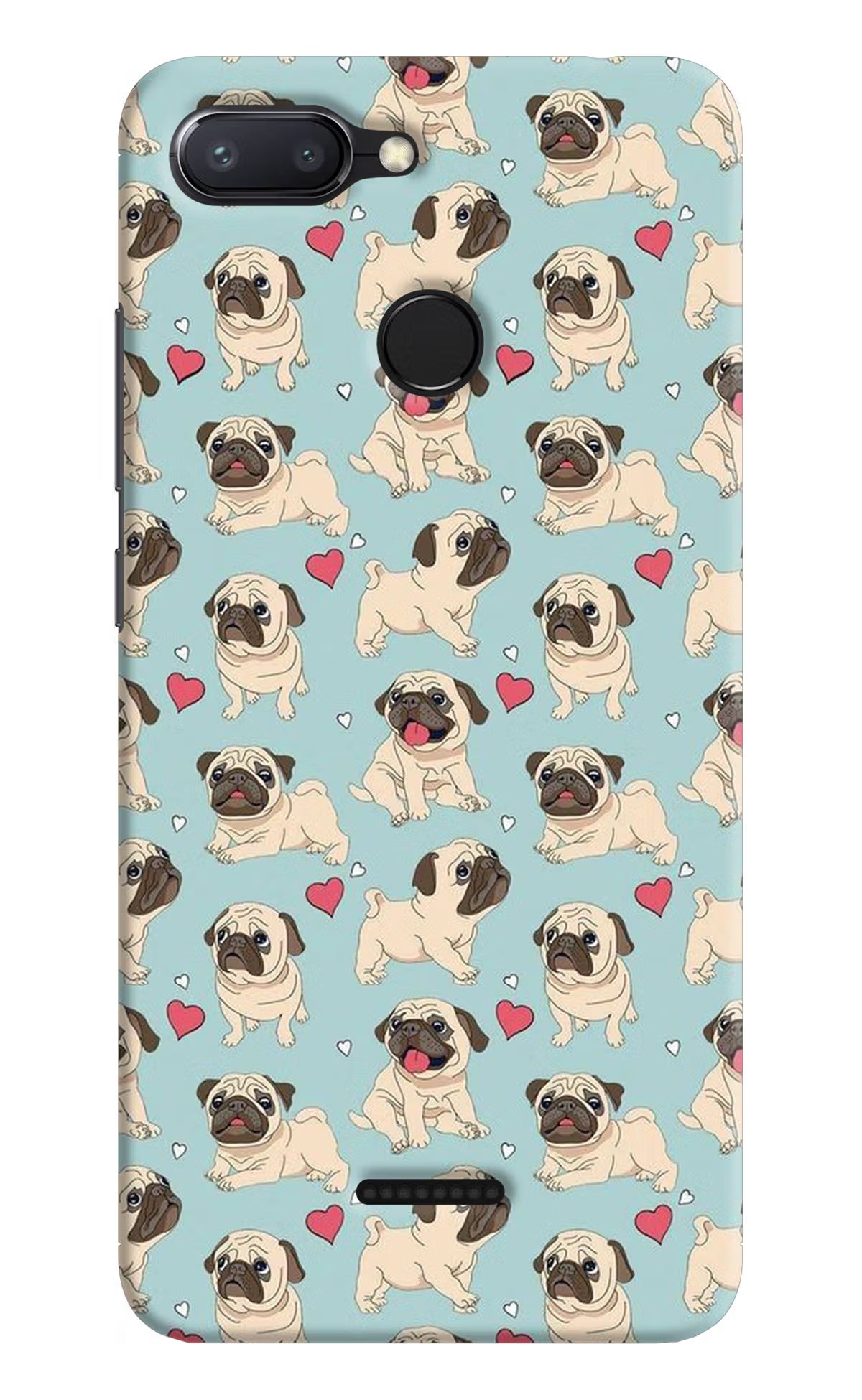 Pug Dog Redmi 6 Hard Case Back Cover by Casekaro