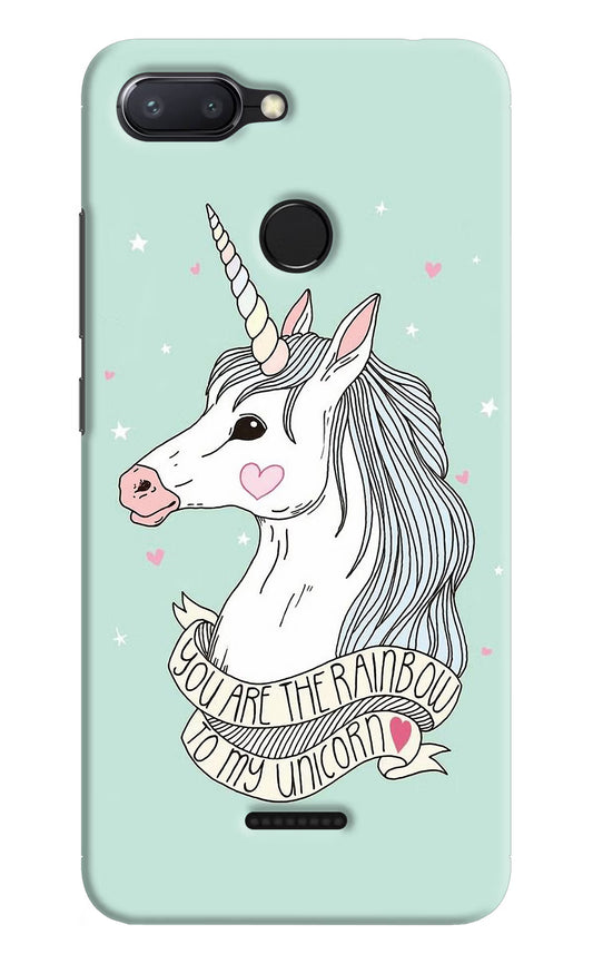 Unicorn Wallpaper Redmi 6 Hard Case Back Cover by Casekaro
