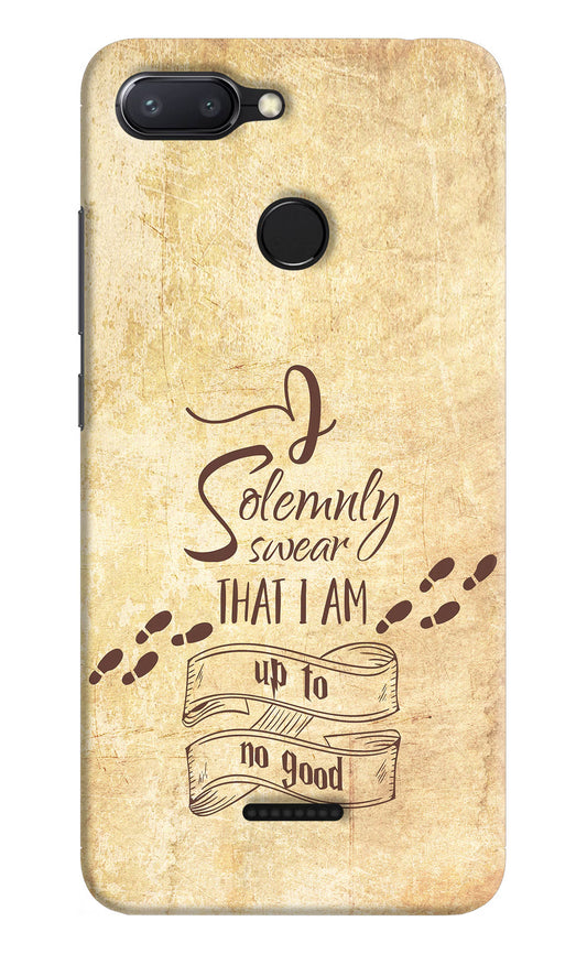 I Solemnly swear that i up to no good Redmi 6 Hard Case Back Cover by Casekaro