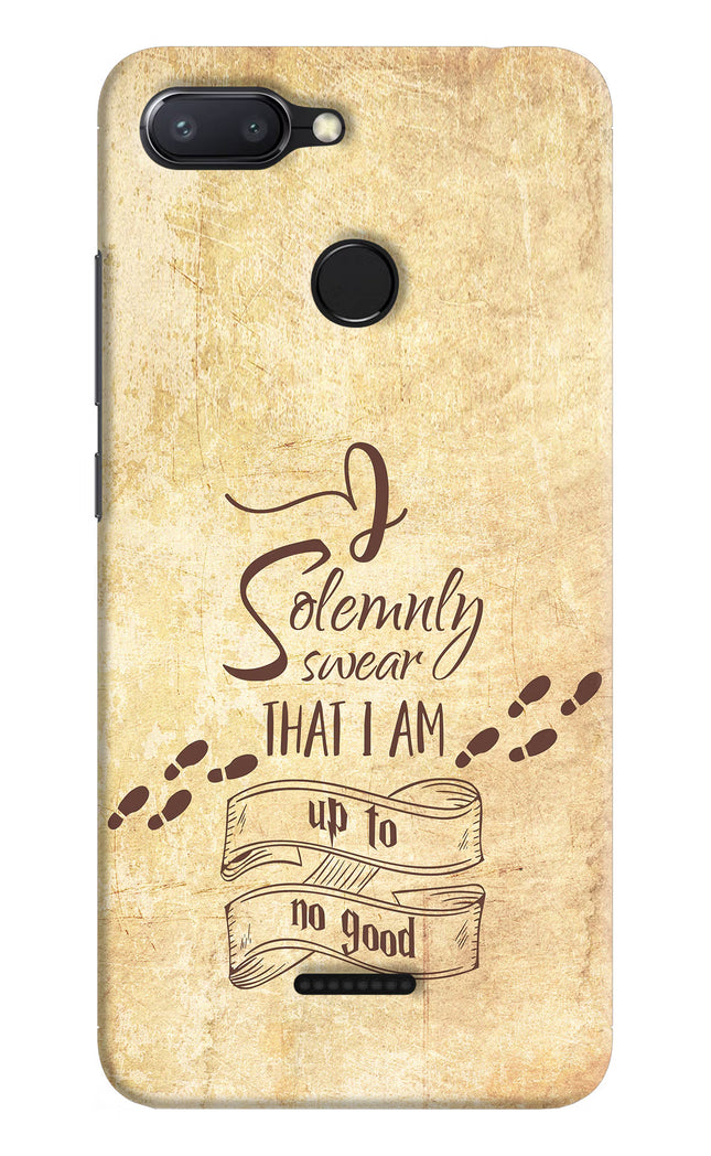 I Solemnly swear that i up to no good Redmi 6 Hard Case Back Cover by Casekaro