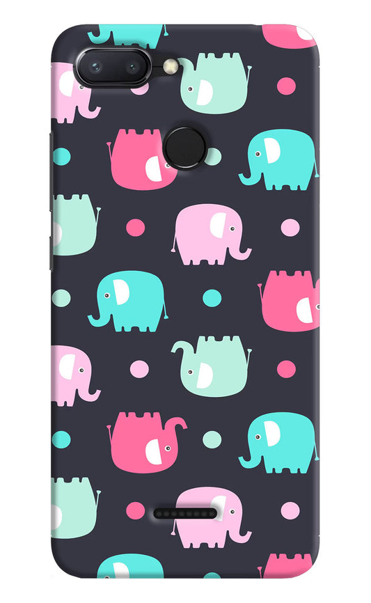 Elephants Redmi 6 Hard Case Back Cover by Casekaro