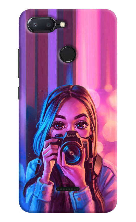 Girl Photographer Redmi 6 Hard Case Back Cover by Casekaro