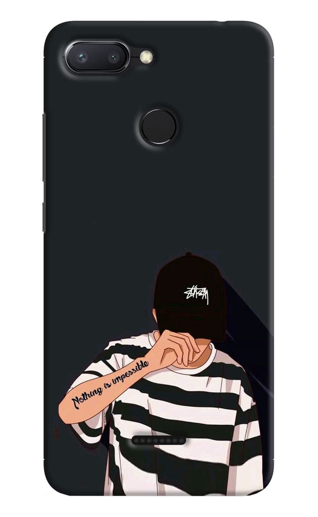 Aesthetic Boy Redmi 6 Hard Case Back Cover by Casekaro