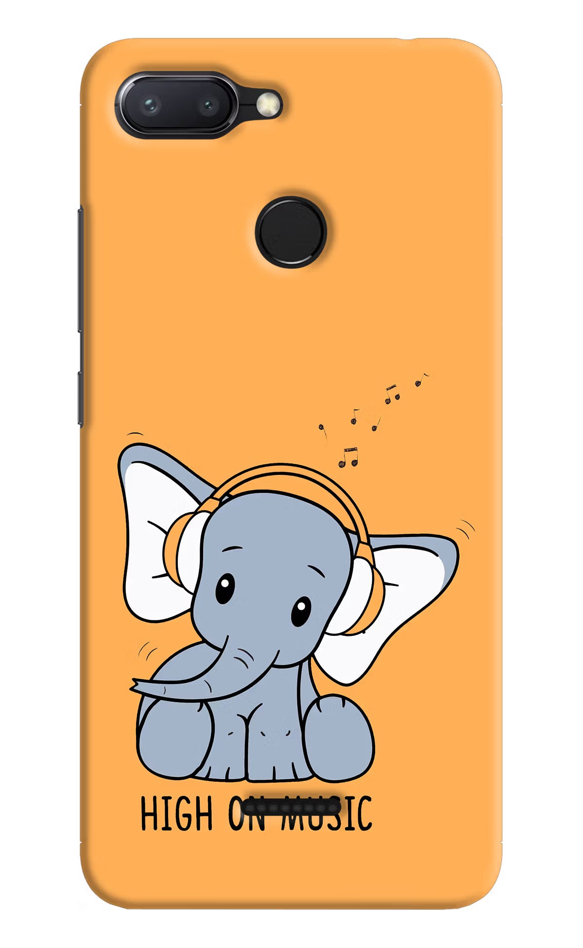 High On Music Redmi 6 Hard Case Back Cover by Casekaro