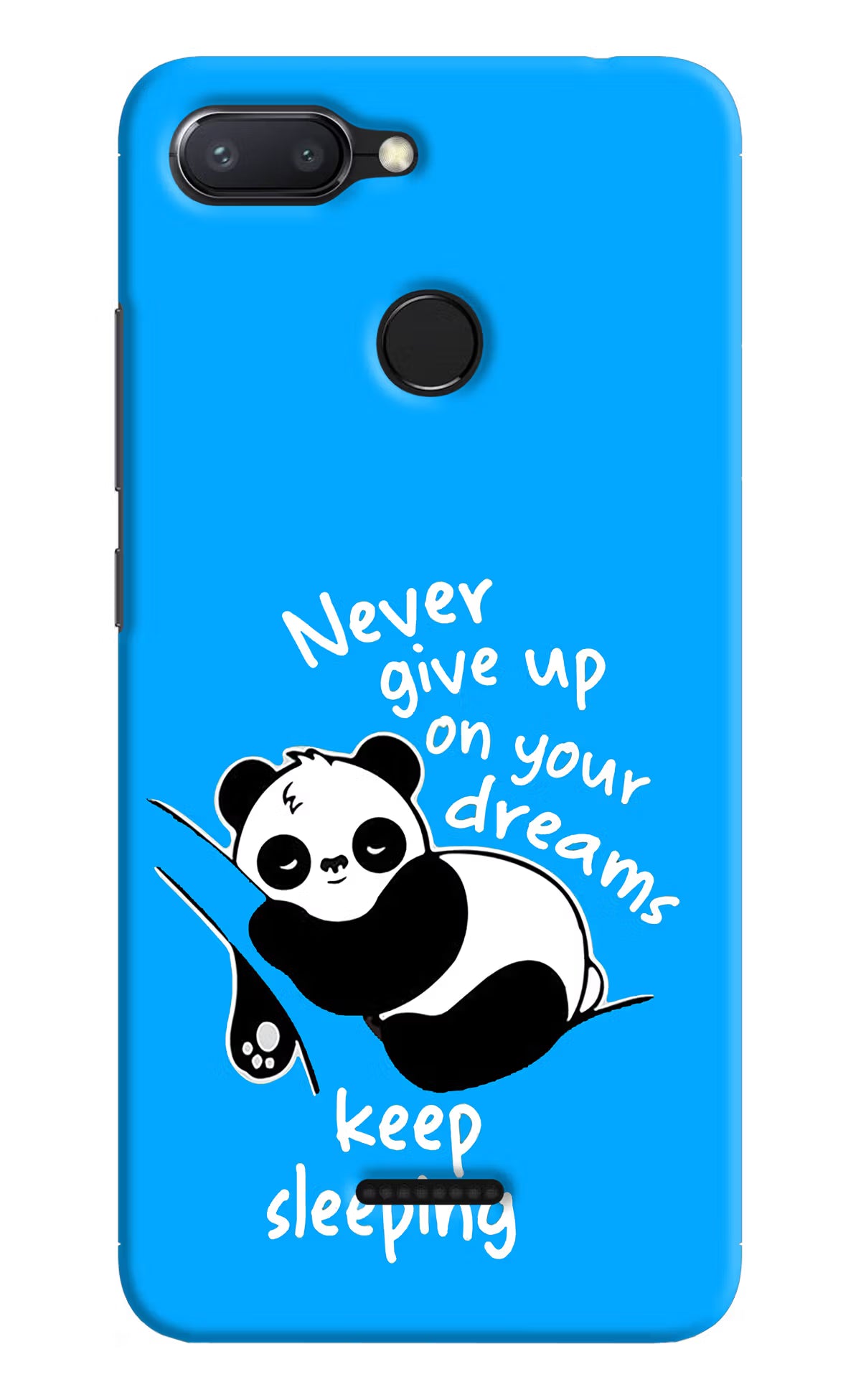Keep Sleeping Redmi 6 Hard Case Back Cover by Casekaro