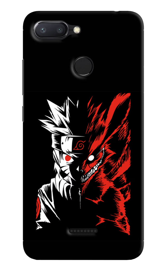 Naruto Two Face Redmi 6 Hard Case Back Cover by Casekaro