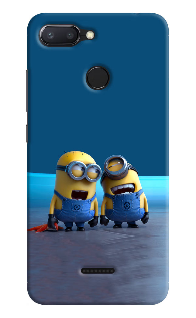 Minion Laughing Redmi 6 Hard Case Back Cover by Casekaro