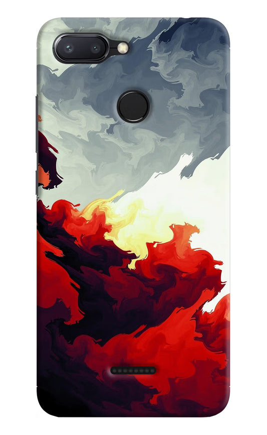 Fire Cloud Redmi 6 Hard Case Back Cover by Casekaro
