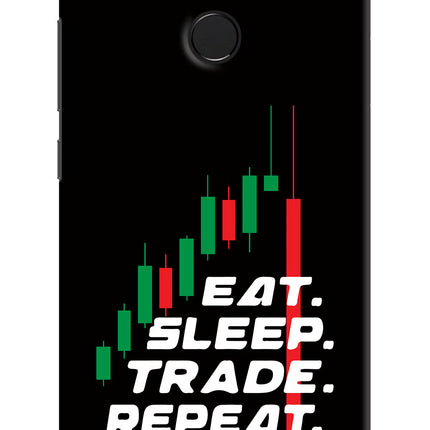 Eat Sleep Trade Repeat Redmi 6 Hard Case Back Cover by Casekaro