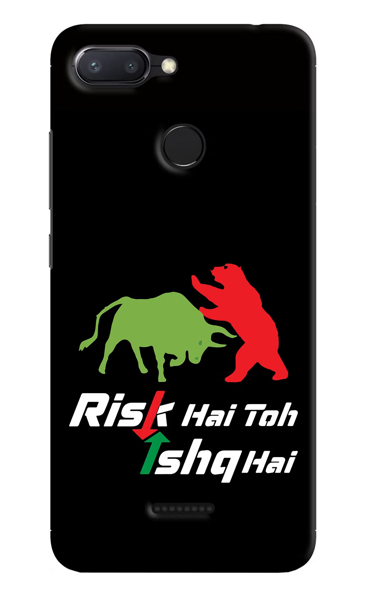 Risk Hai Toh Ishq Hai Redmi 6 Hard Case Back Cover by Casekaro