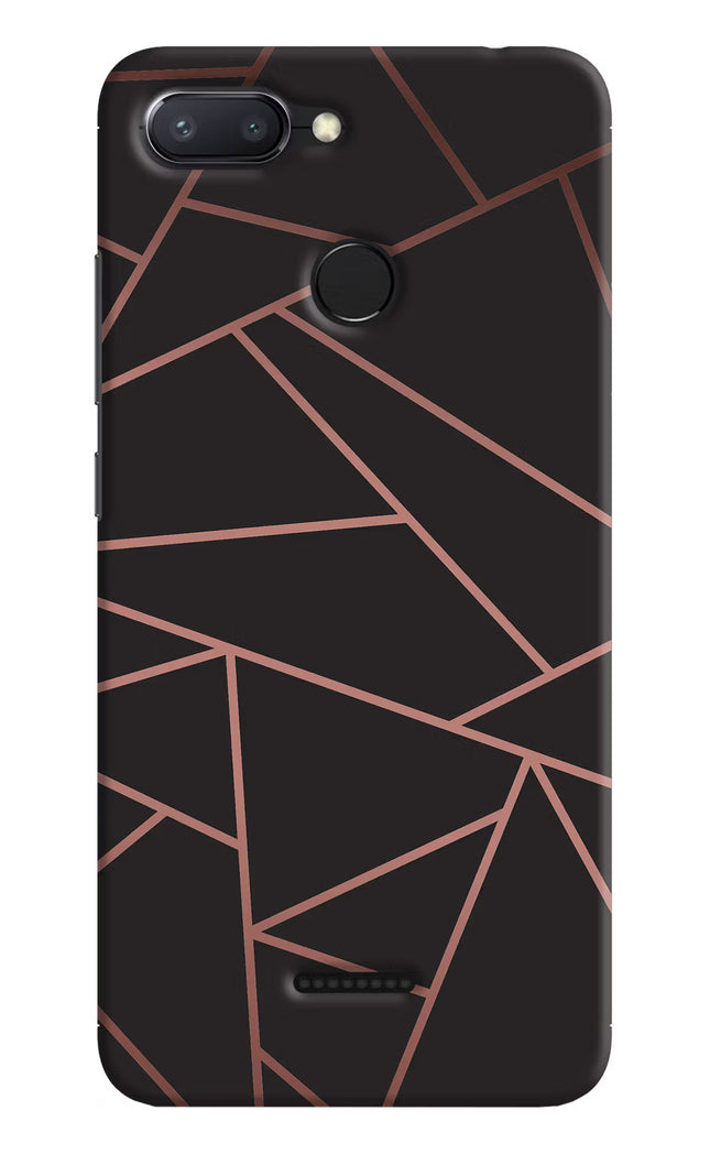 Geometric Pattern Redmi 6 Hard Case Back Cover by Casekaro