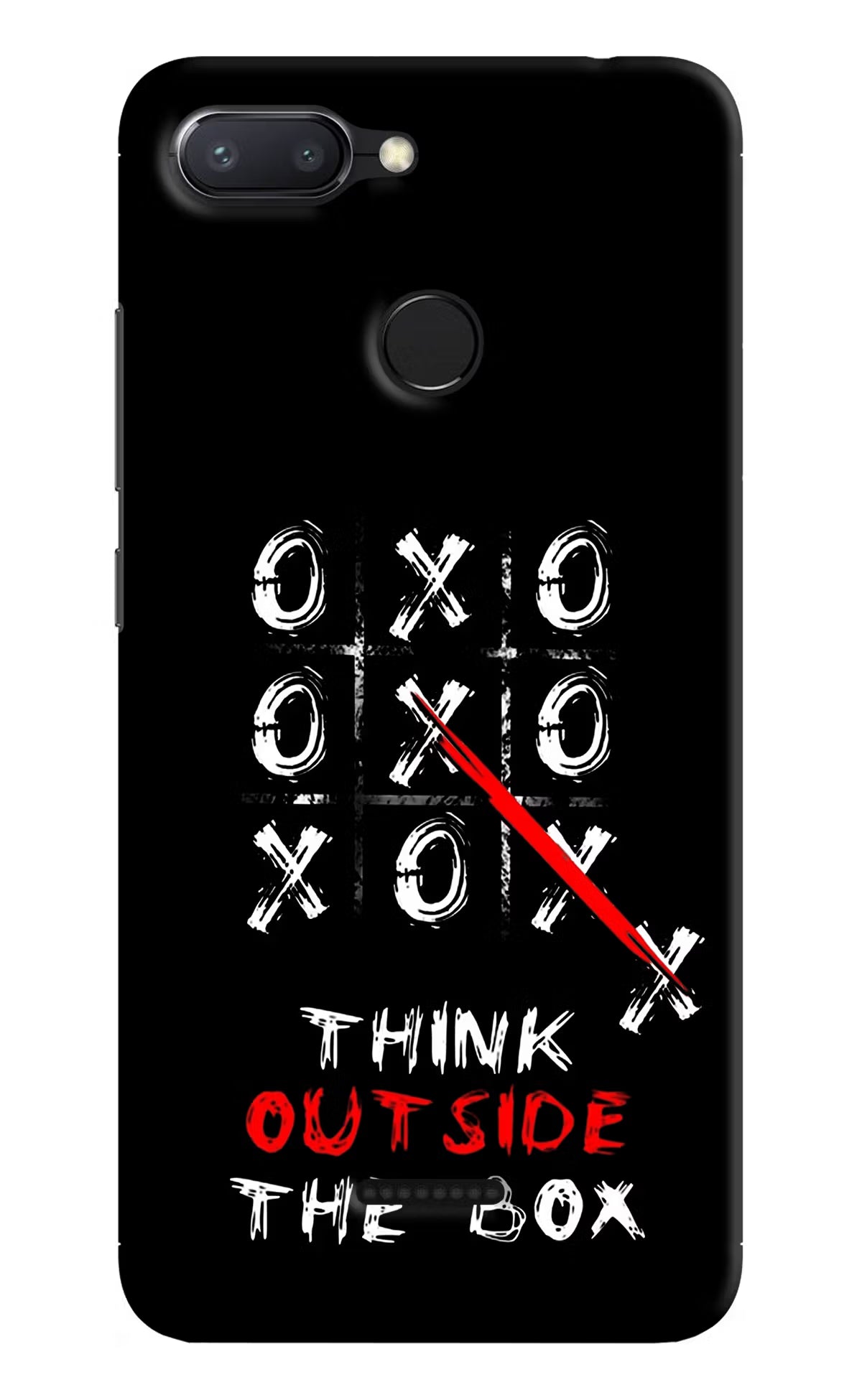 Think out of the BOX Redmi 6 Hard Case Back Cover by Casekaro