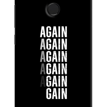 Again Again Gain Redmi 6 Hard Case Back Cover by Casekaro