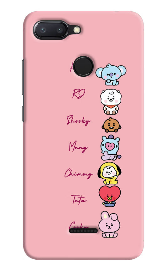 BTS names Redmi 6 Hard Case Back Cover by Casekaro