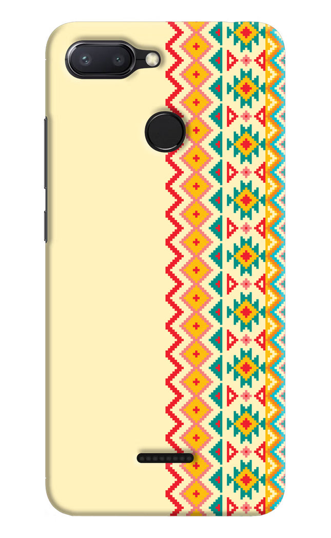 Ethnic Seamless Redmi 6 Hard Case Back Cover by Casekaro