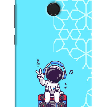 Cute Astronaut Chilling Redmi 6 Hard Case Back Cover by Casekaro