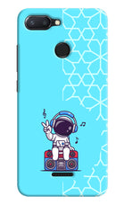 Cute Astronaut Chilling Redmi 6 Hard Case Back Cover by Casekaro